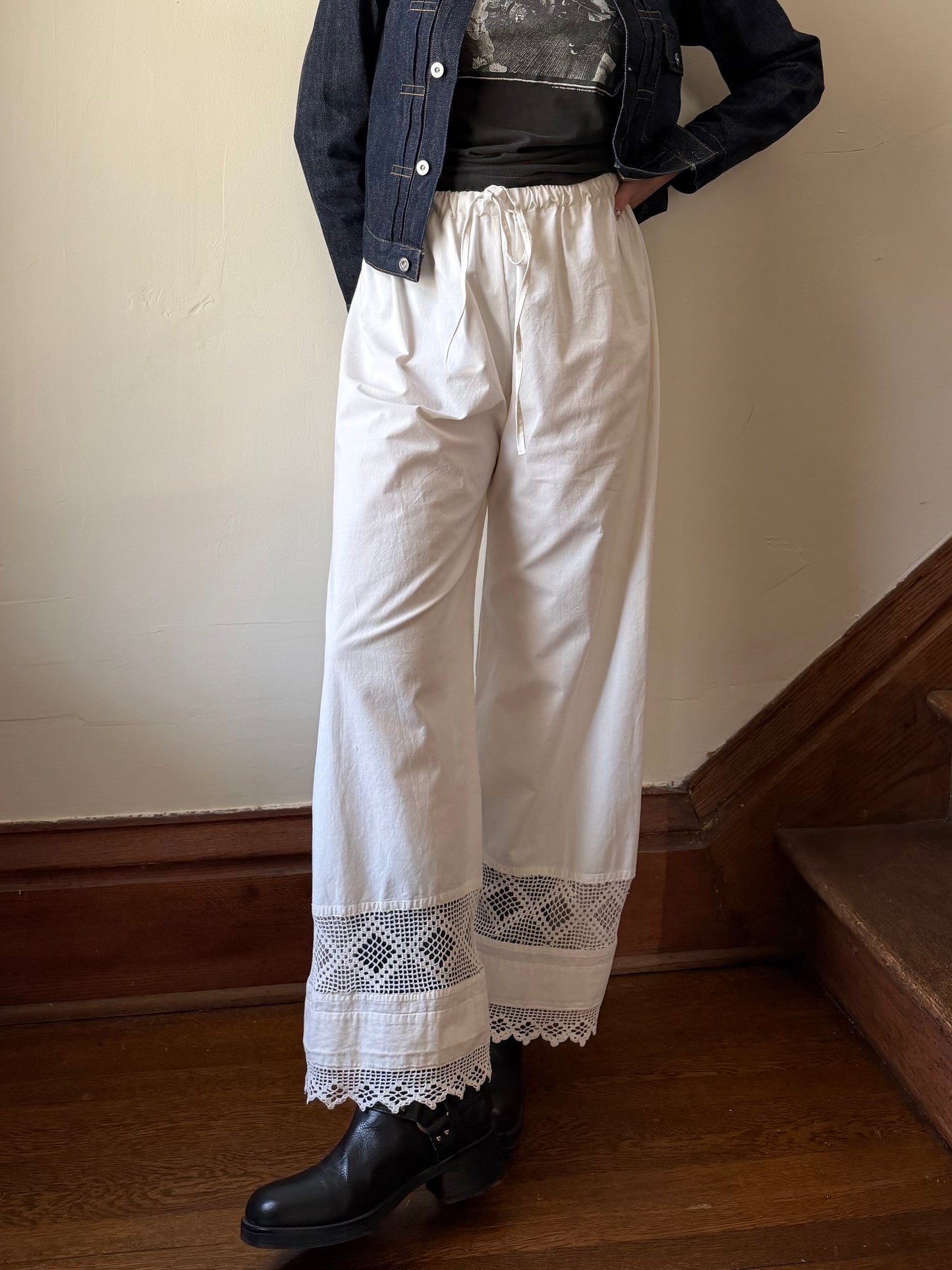 Double Crochet Hem Bloomer Pants w/ Apron [M/L]