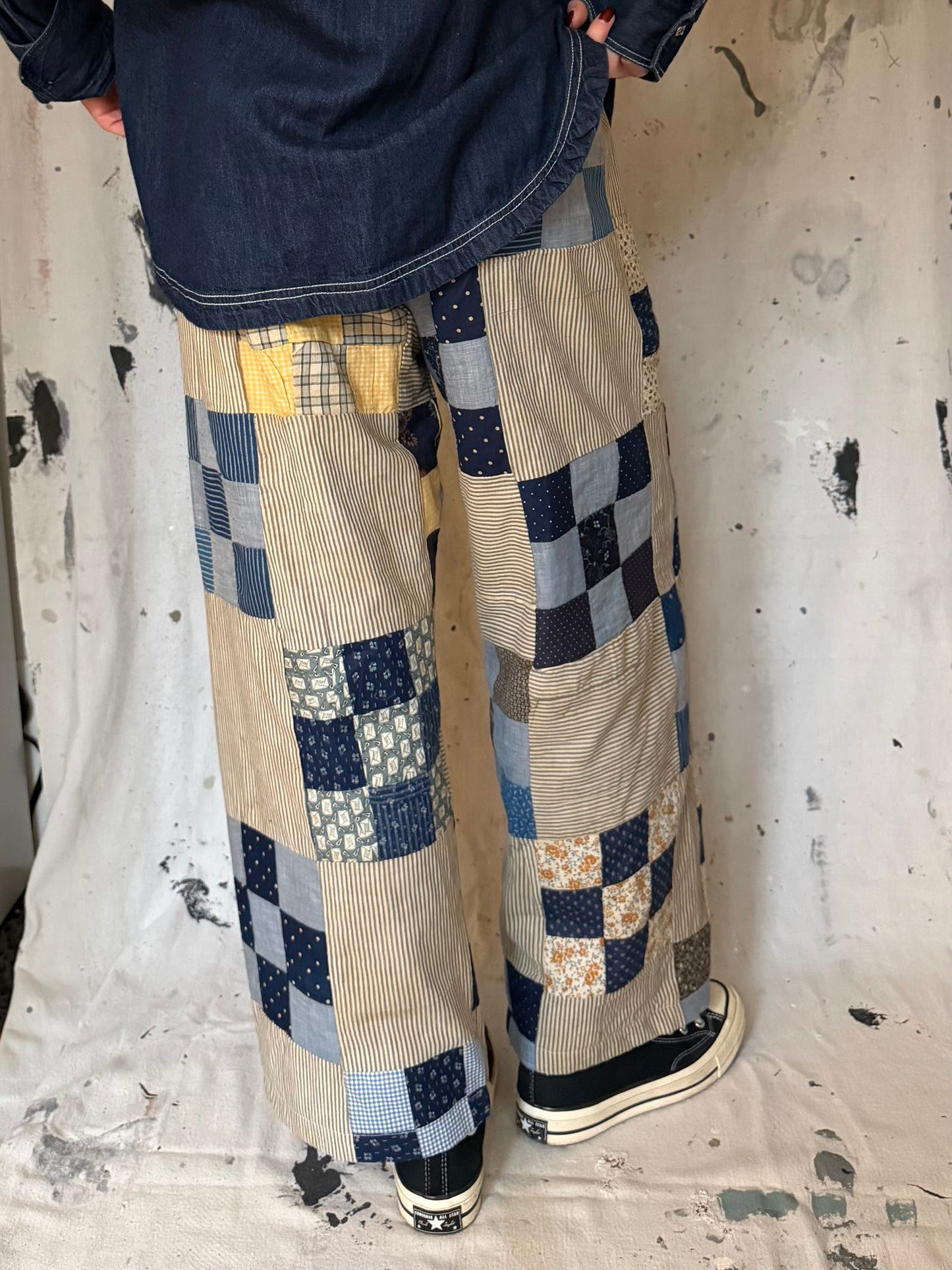 Calico Quilt Topper Pants [M]