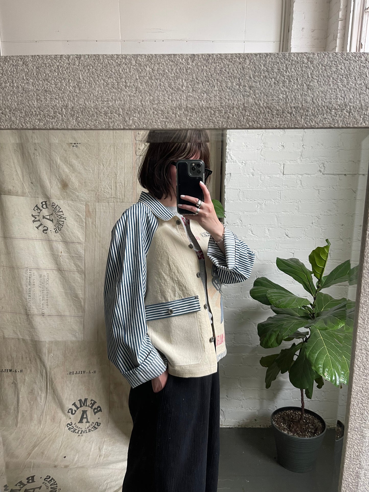 Blue Ribbon Feedsack Engineer Coat [S/M]