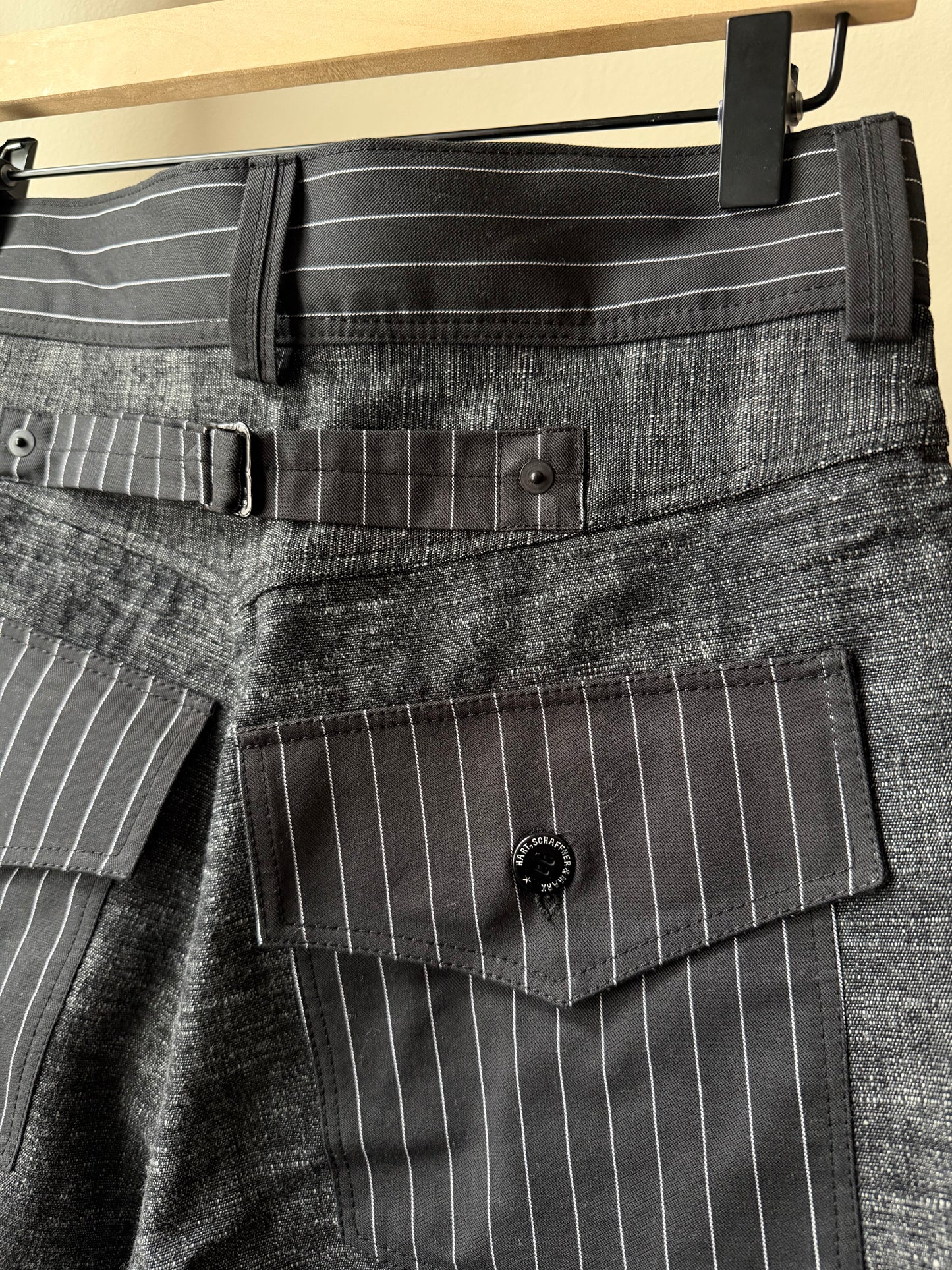 Slub Pinstripe Double Knee Bucklebacks [28 Waist]