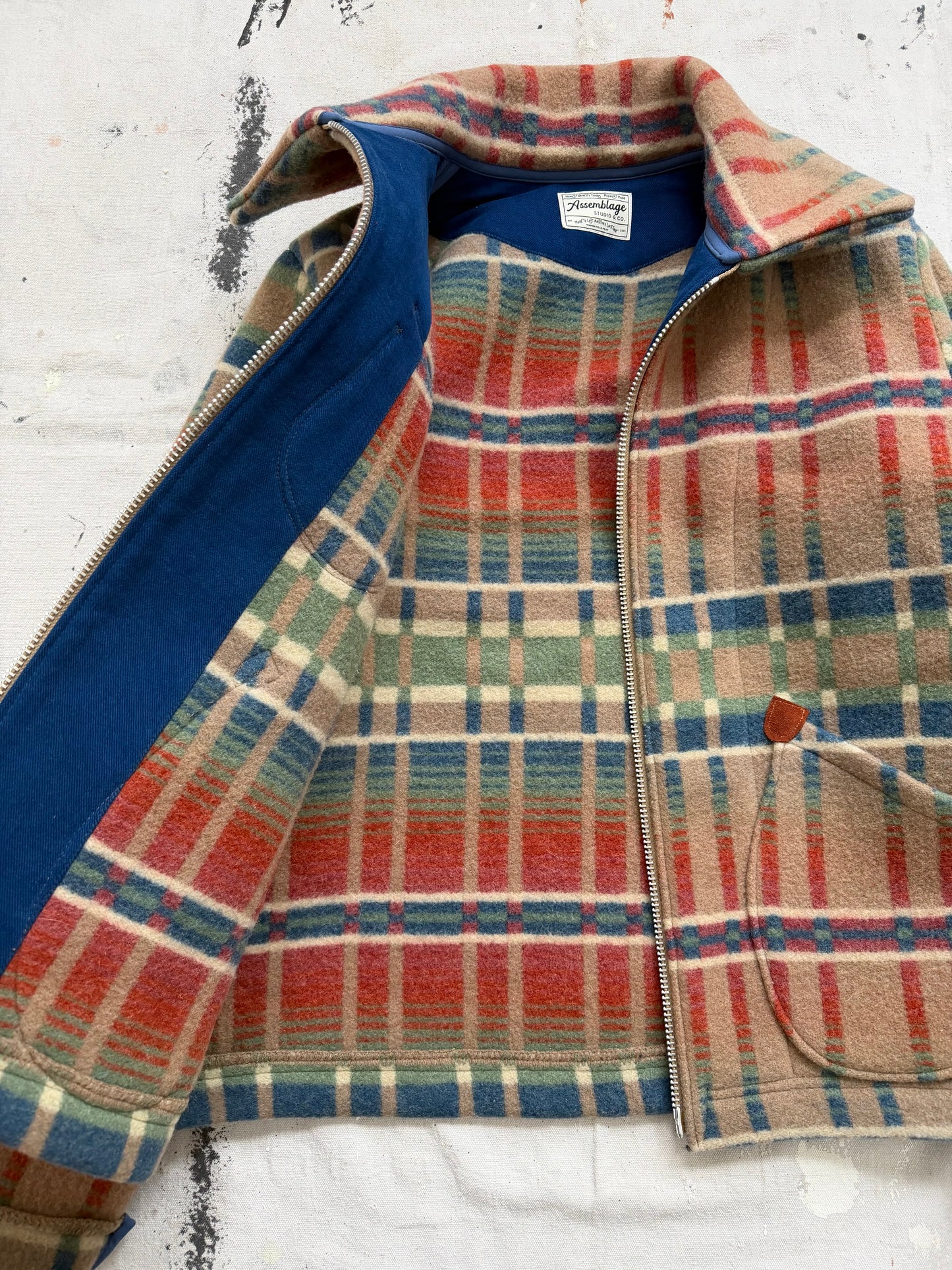 Multi Color Wool Coat [L]