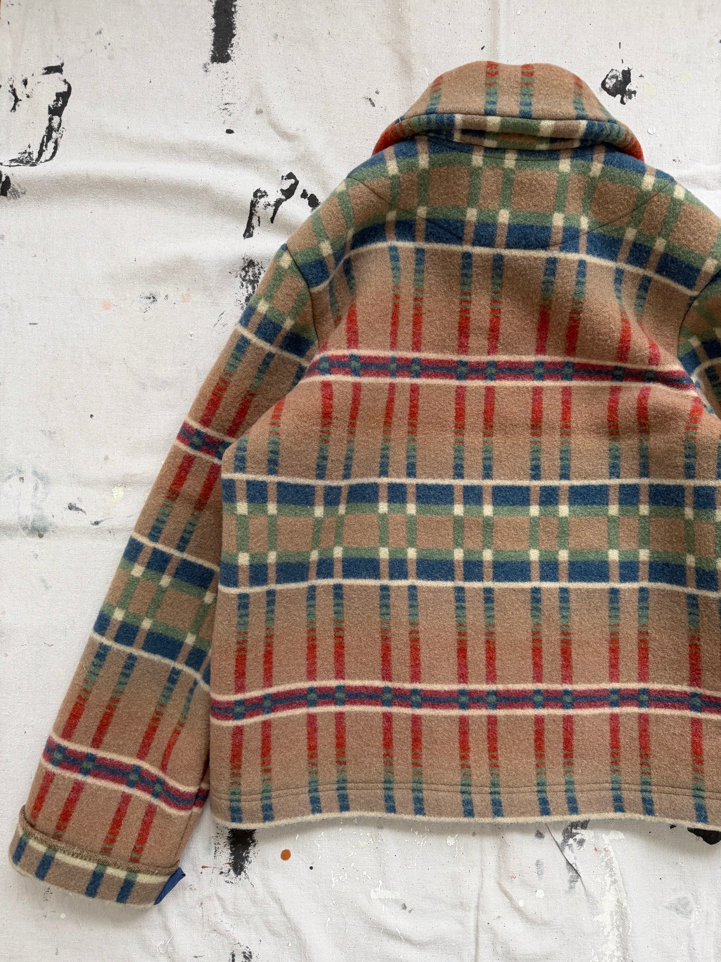 Multi Color Wool Coat [L]