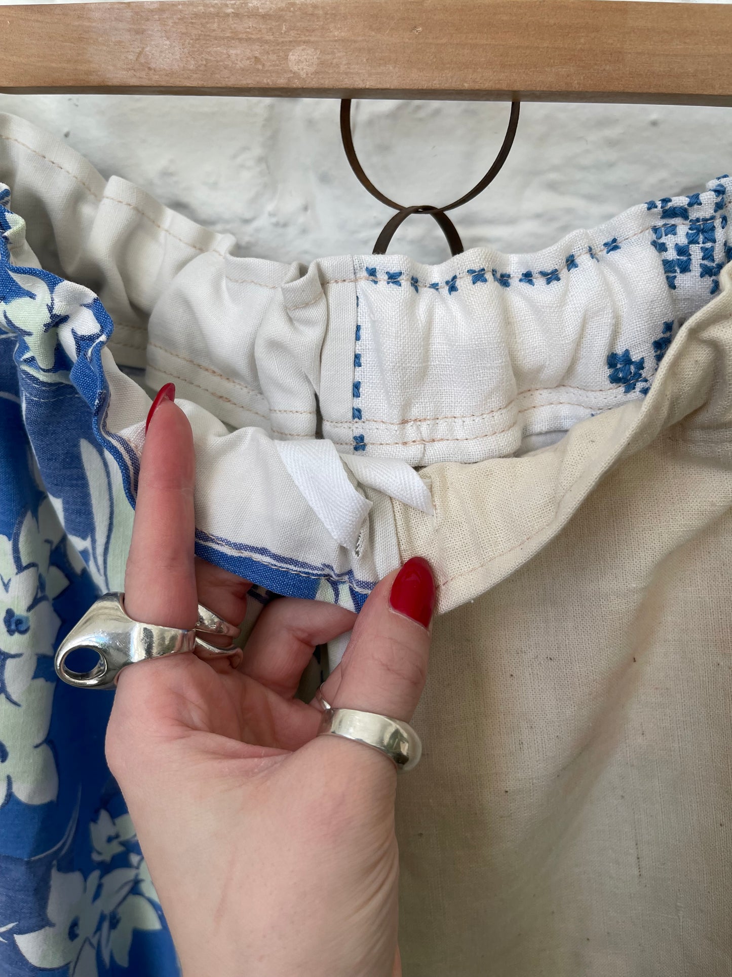 Diamond & Floral Pants [XL]