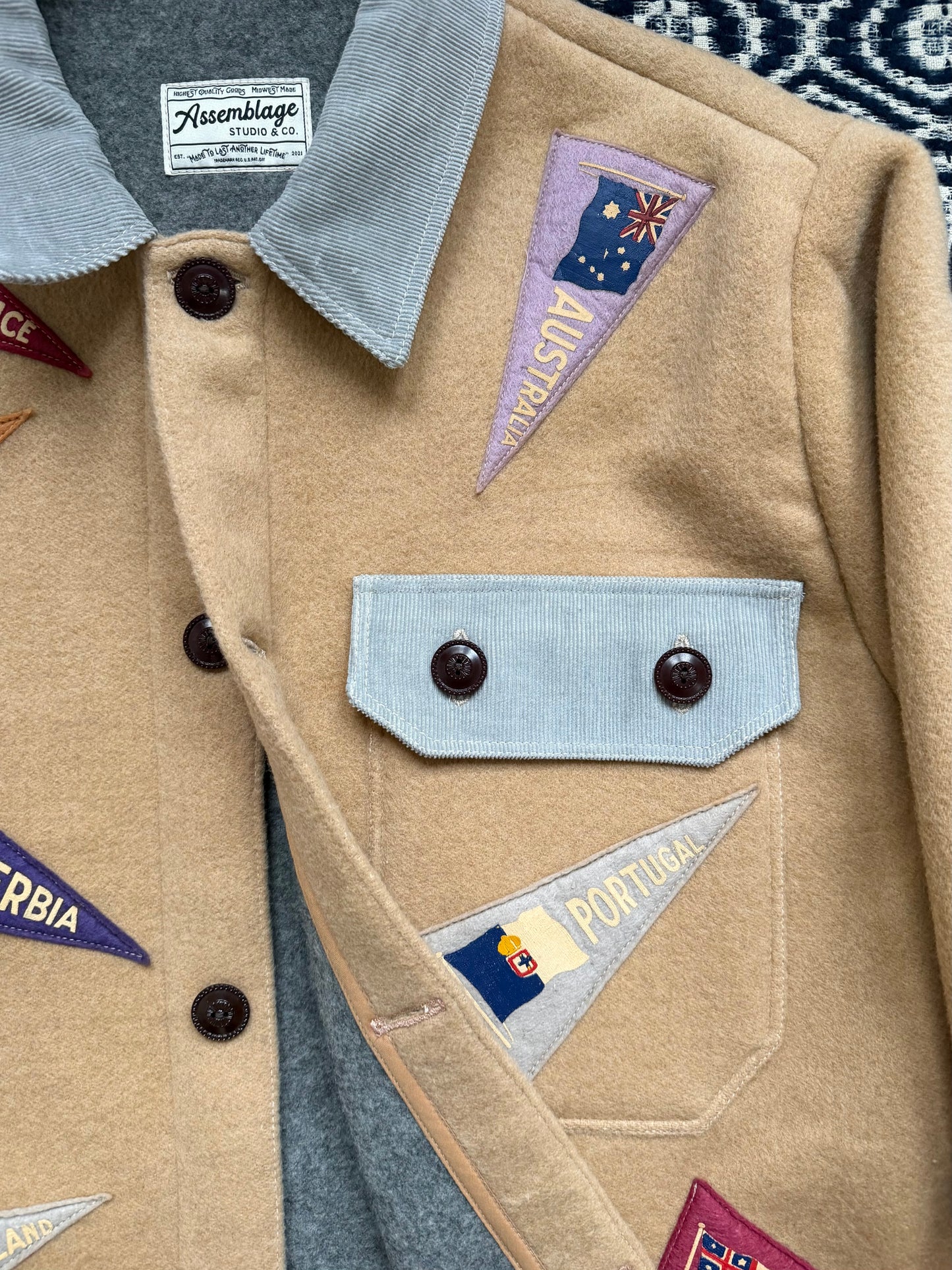 Wool Pennant Coat [L]