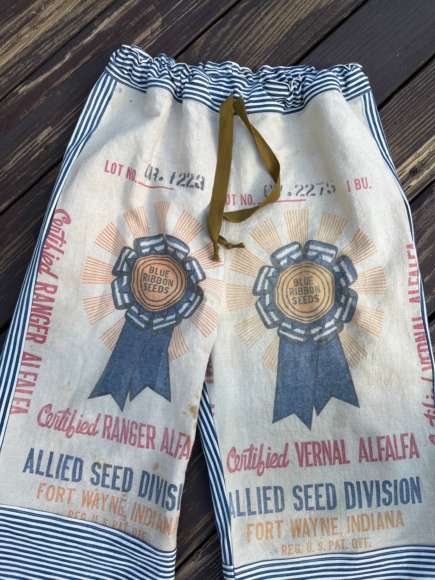 Blue Ribbon Feedsack Pants [M]