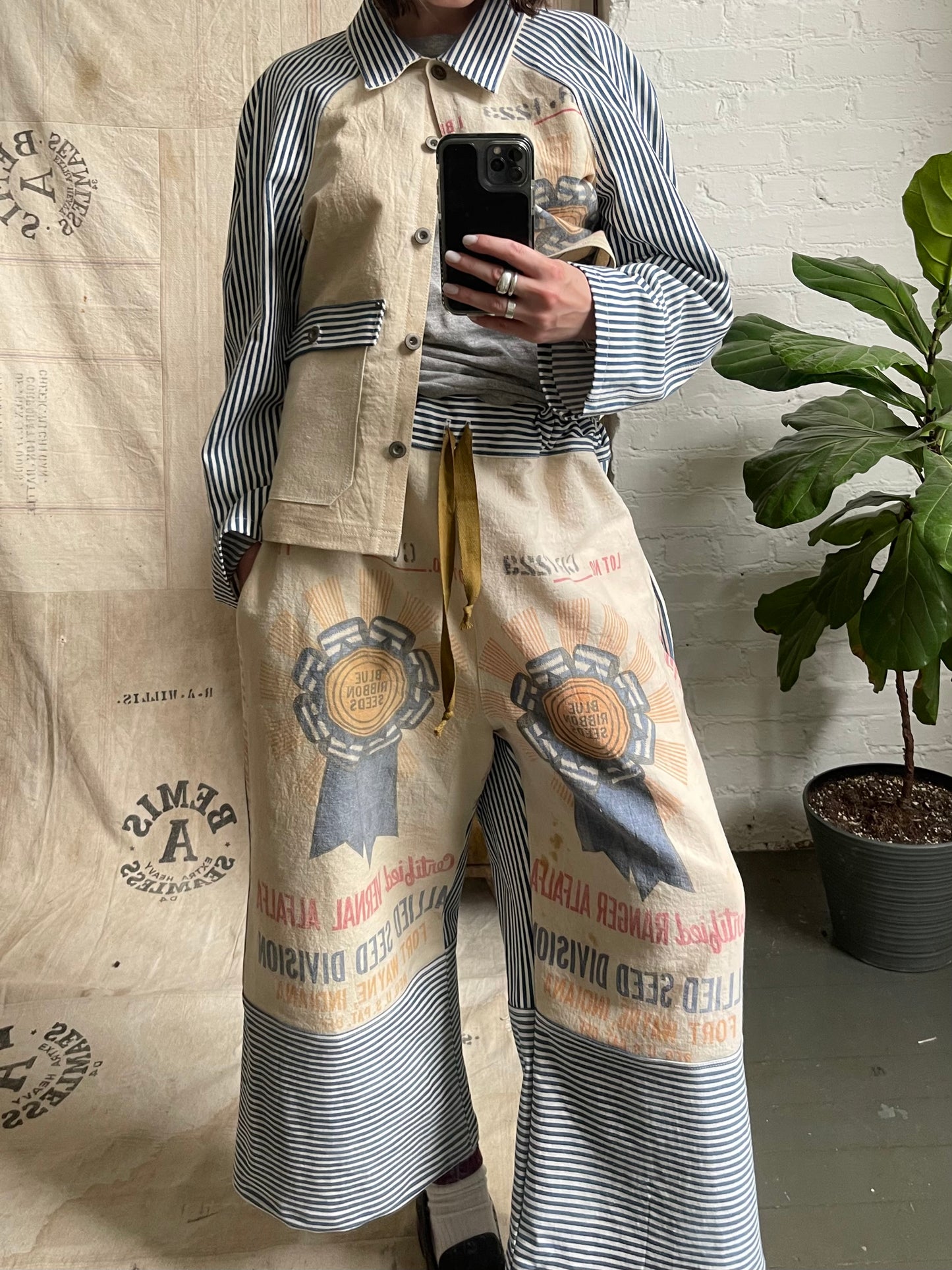 Blue Ribbon Feedsack Pants [M]