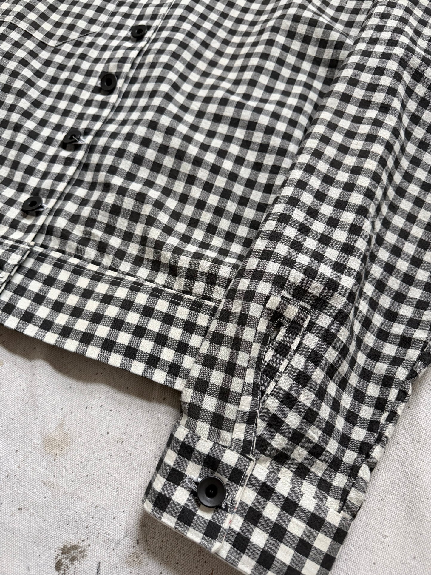 Antique Homespun Gingham Shirt [S]