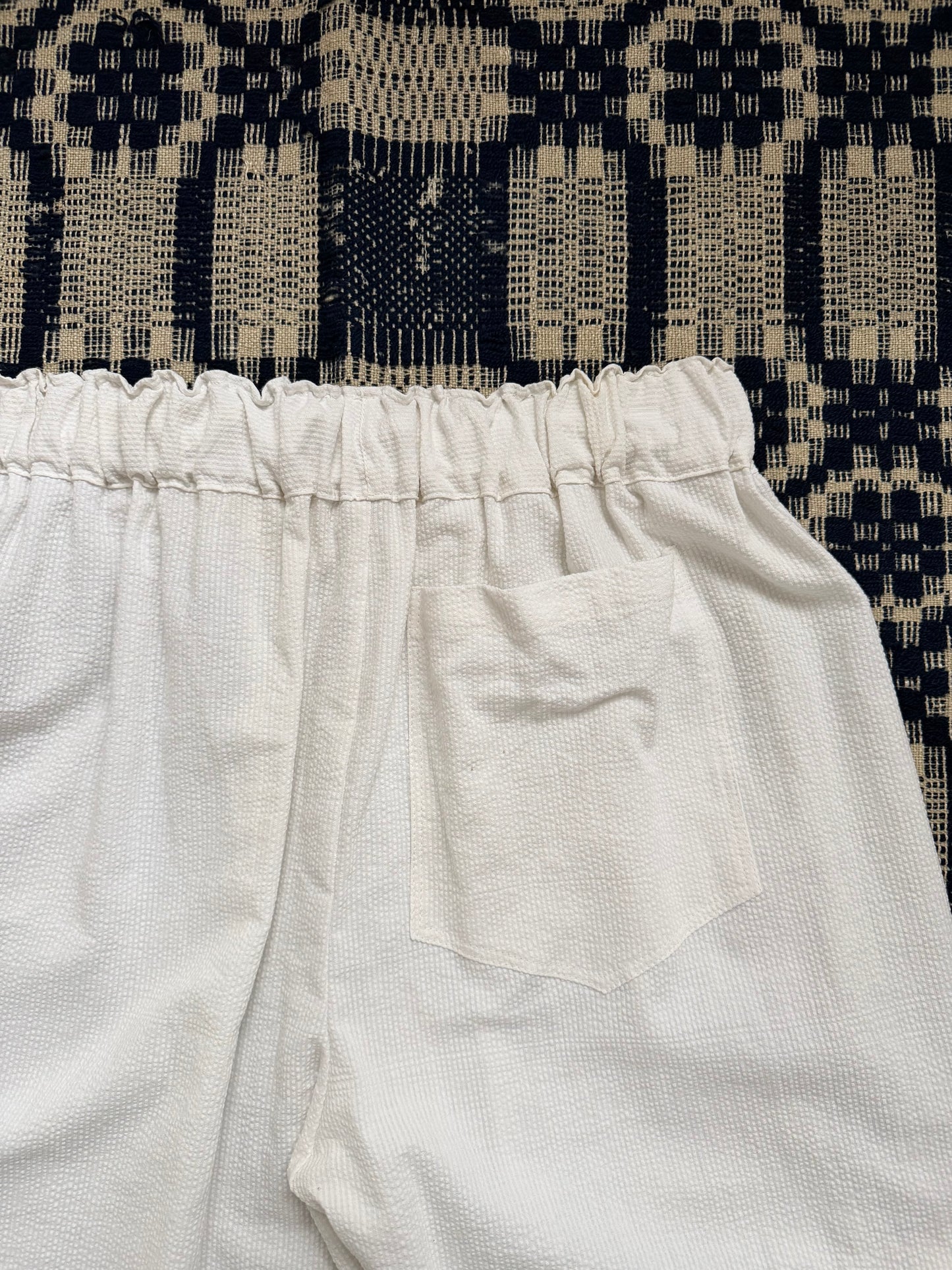 Lace Striped Bloomer Ruffle Pants [M]