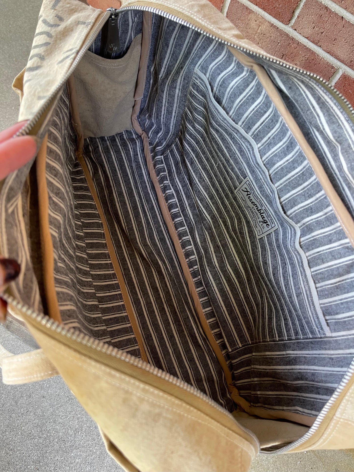 Stenciled Kit Bag