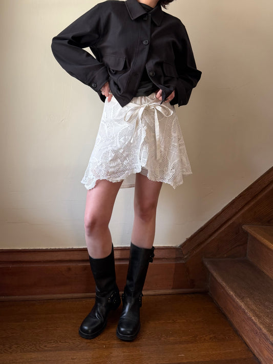 Lace Bloomer Shorts w/ Wrap Skirt [XS/S]