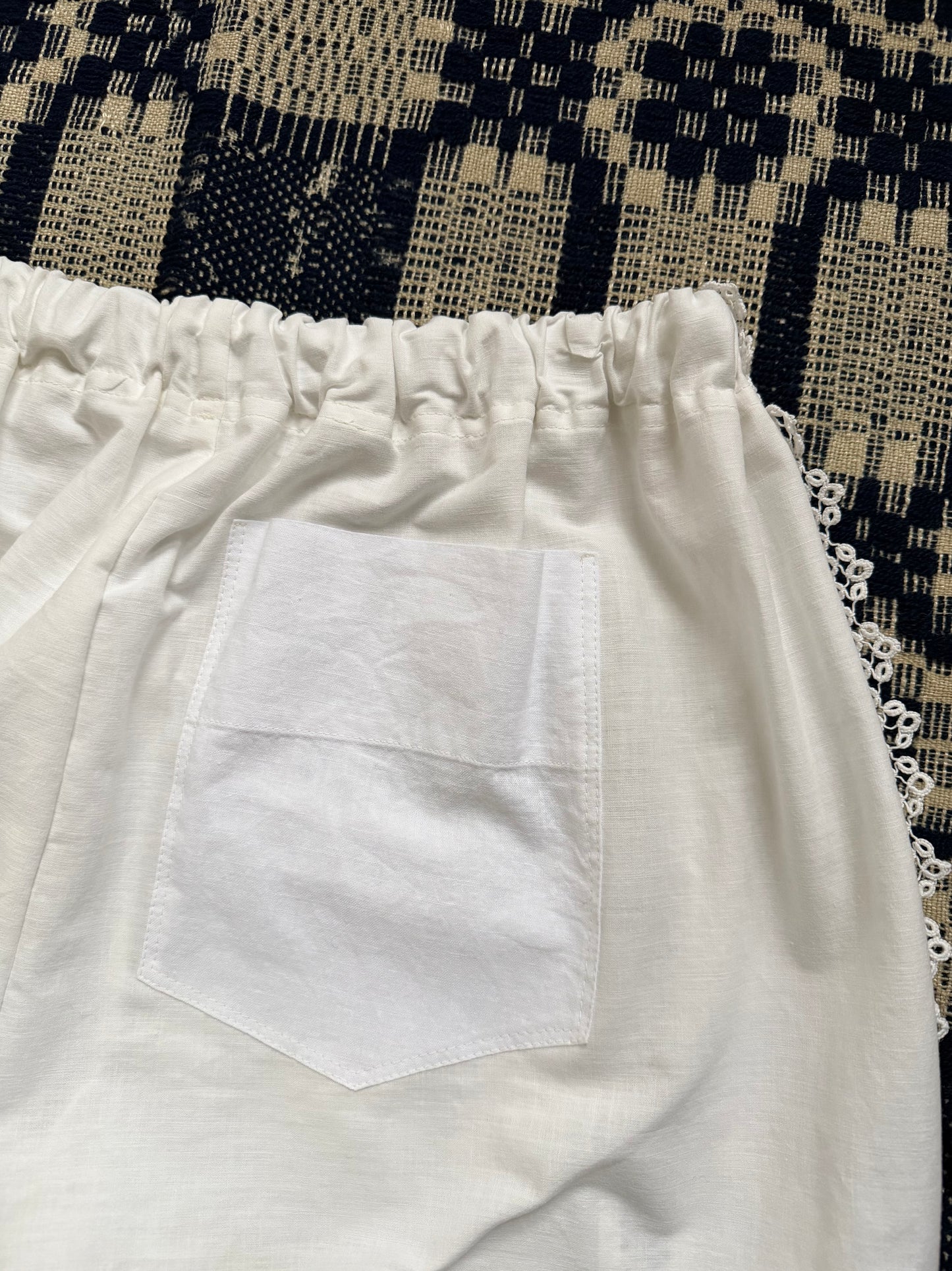 Crochet Stripe Bloomer Pants [S]