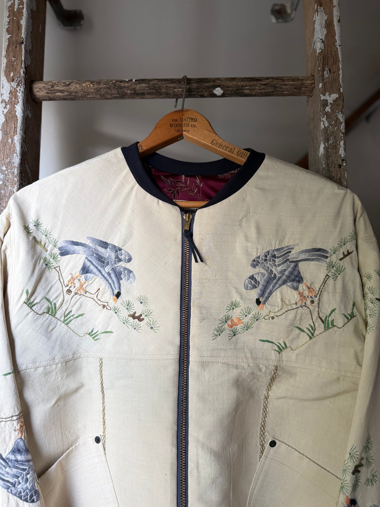 Embroidered Souvenir Jacket [XL]