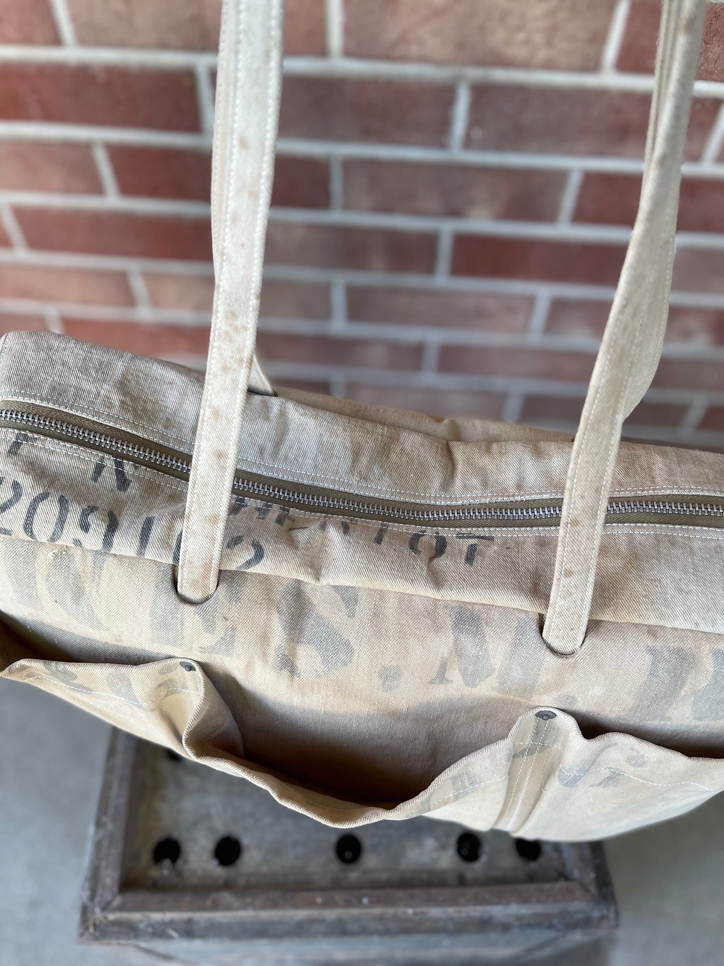 Stenciled Kit Bag