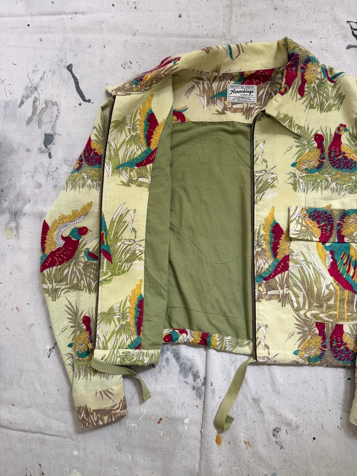 Quail & Heron Zip Up Jacket [M]