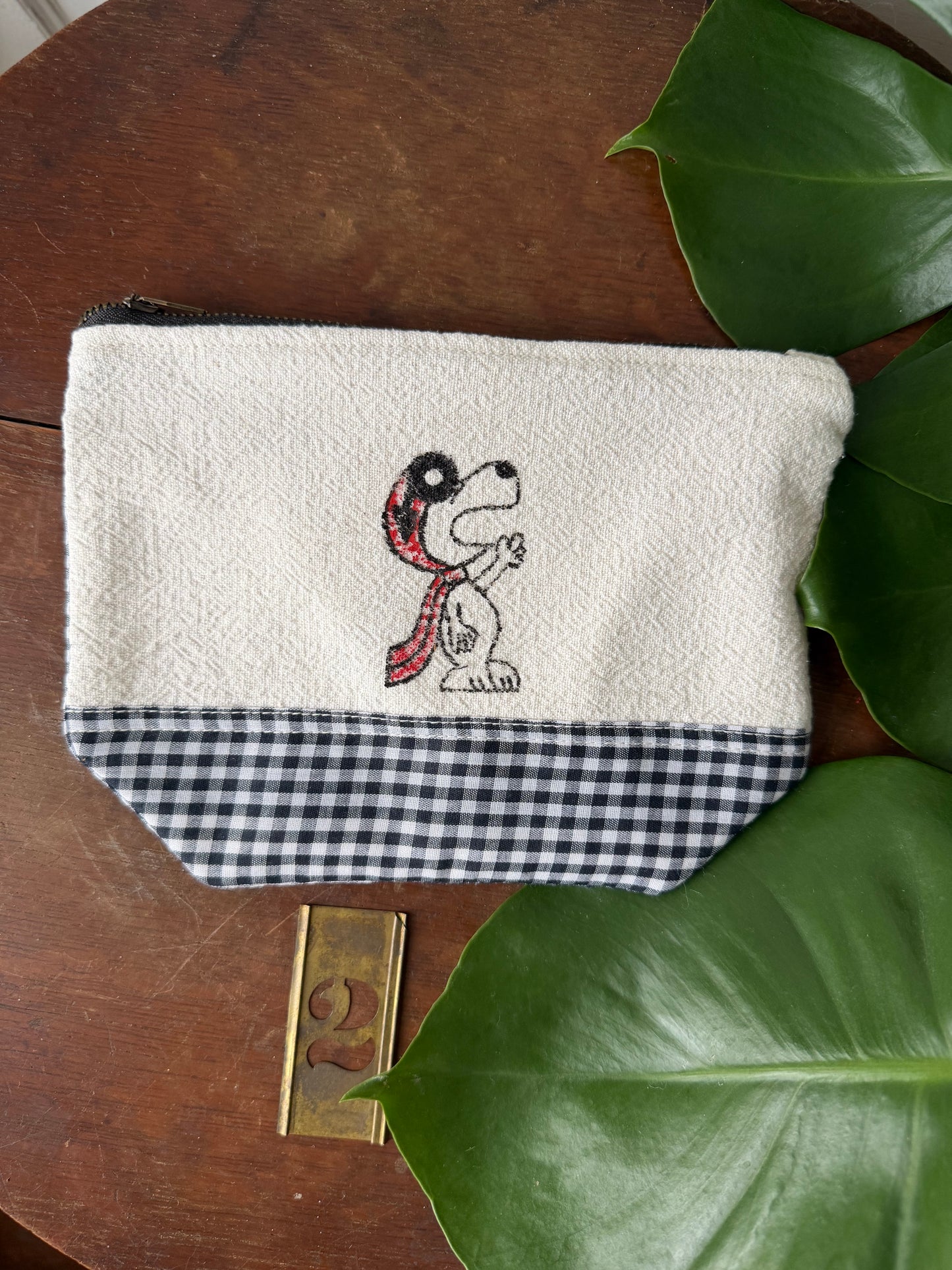 Red Baron Snoopy Zipper Pouches