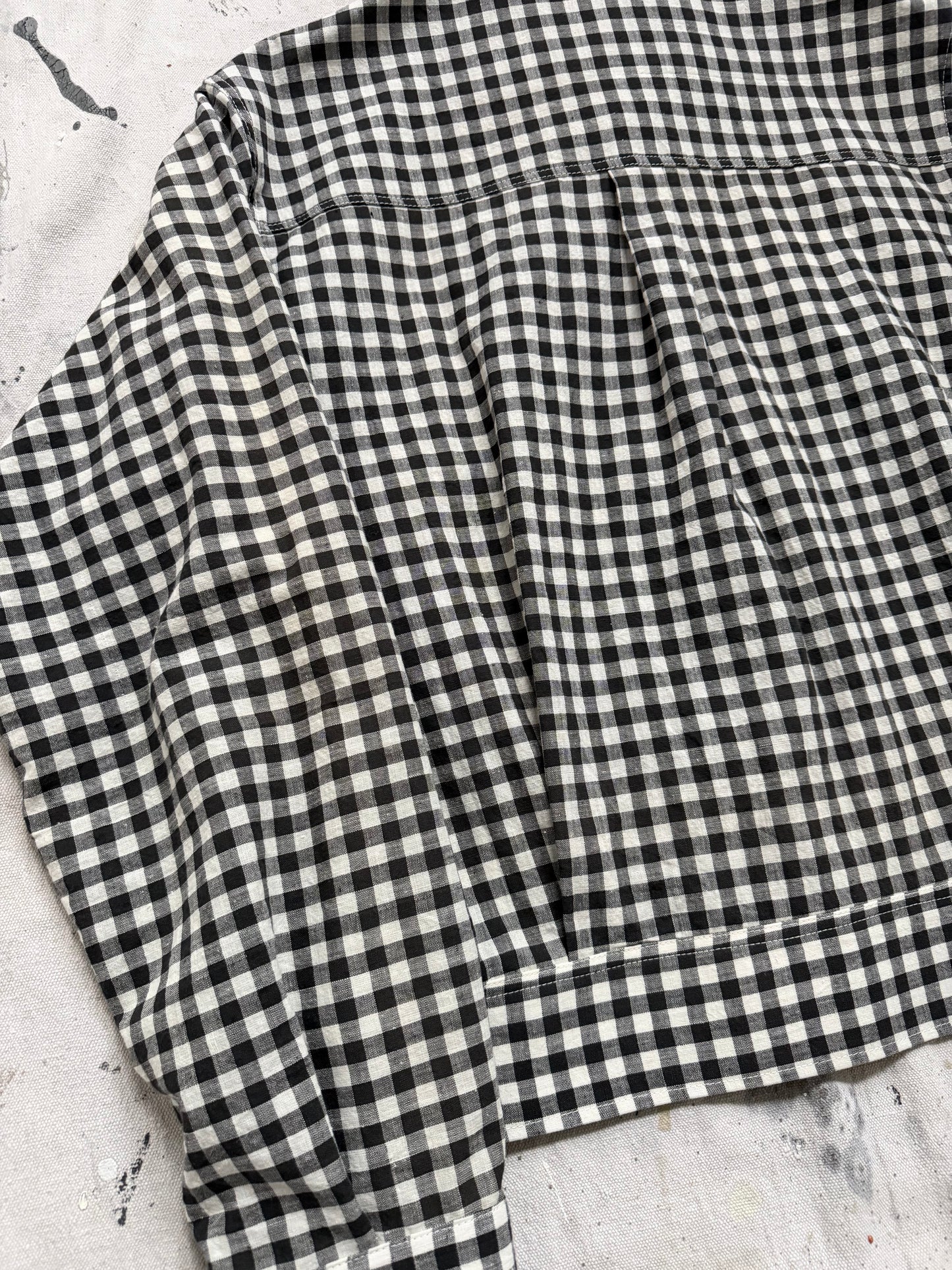 Antique Homespun Gingham Shirt [S]