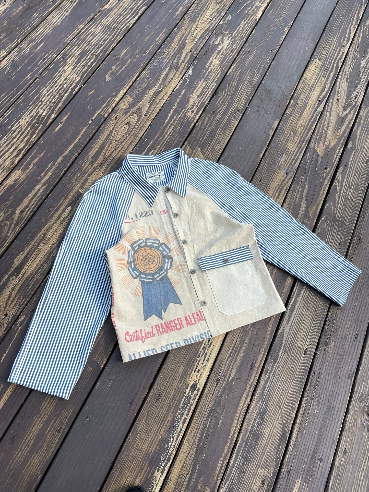 Blue Ribbon Feedsack Engineer Coat [S/M]