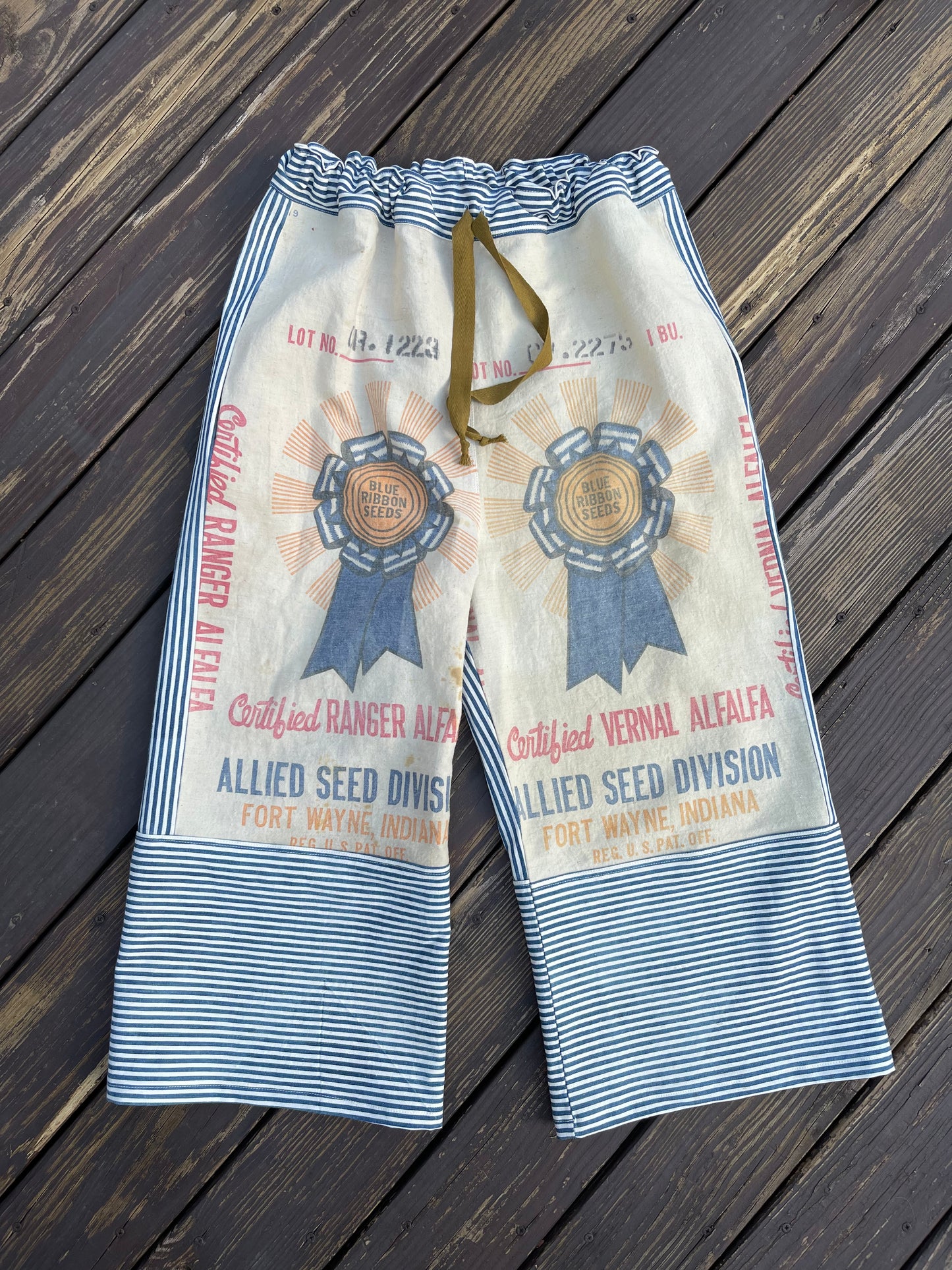 Blue Ribbon Feedsack Pants [M]