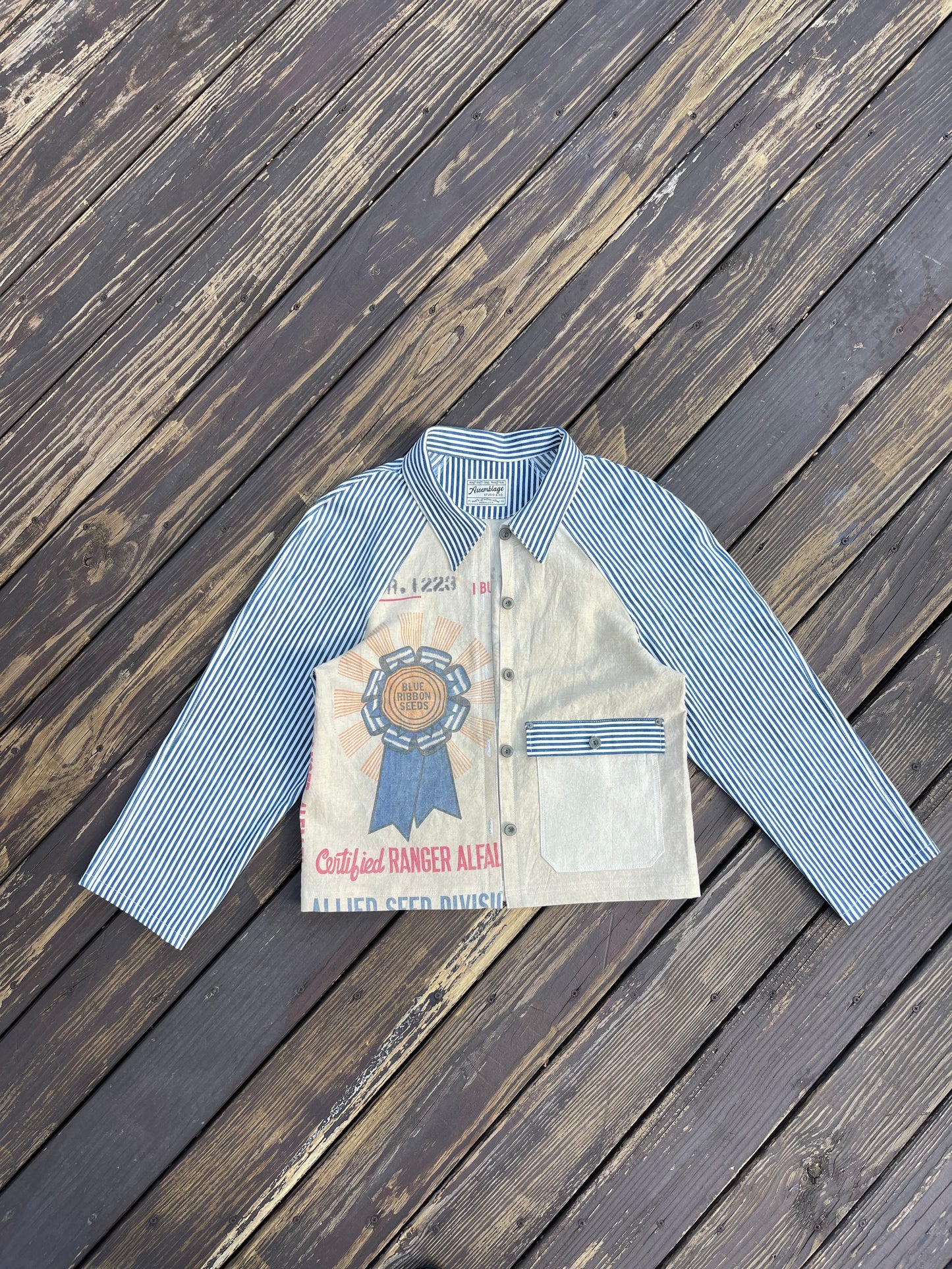 Blue Ribbon Feedsack Engineer Coat [S/M]