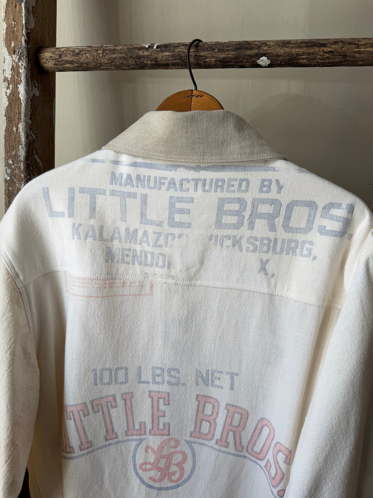 Stenciled Feedsack Overshirt [S]