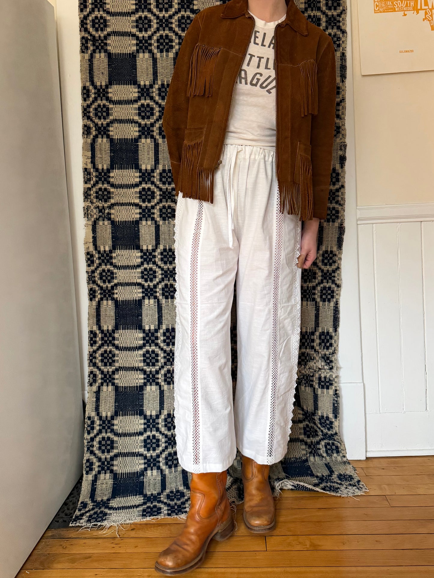 Crochet Stripe Bloomer Pants [S]