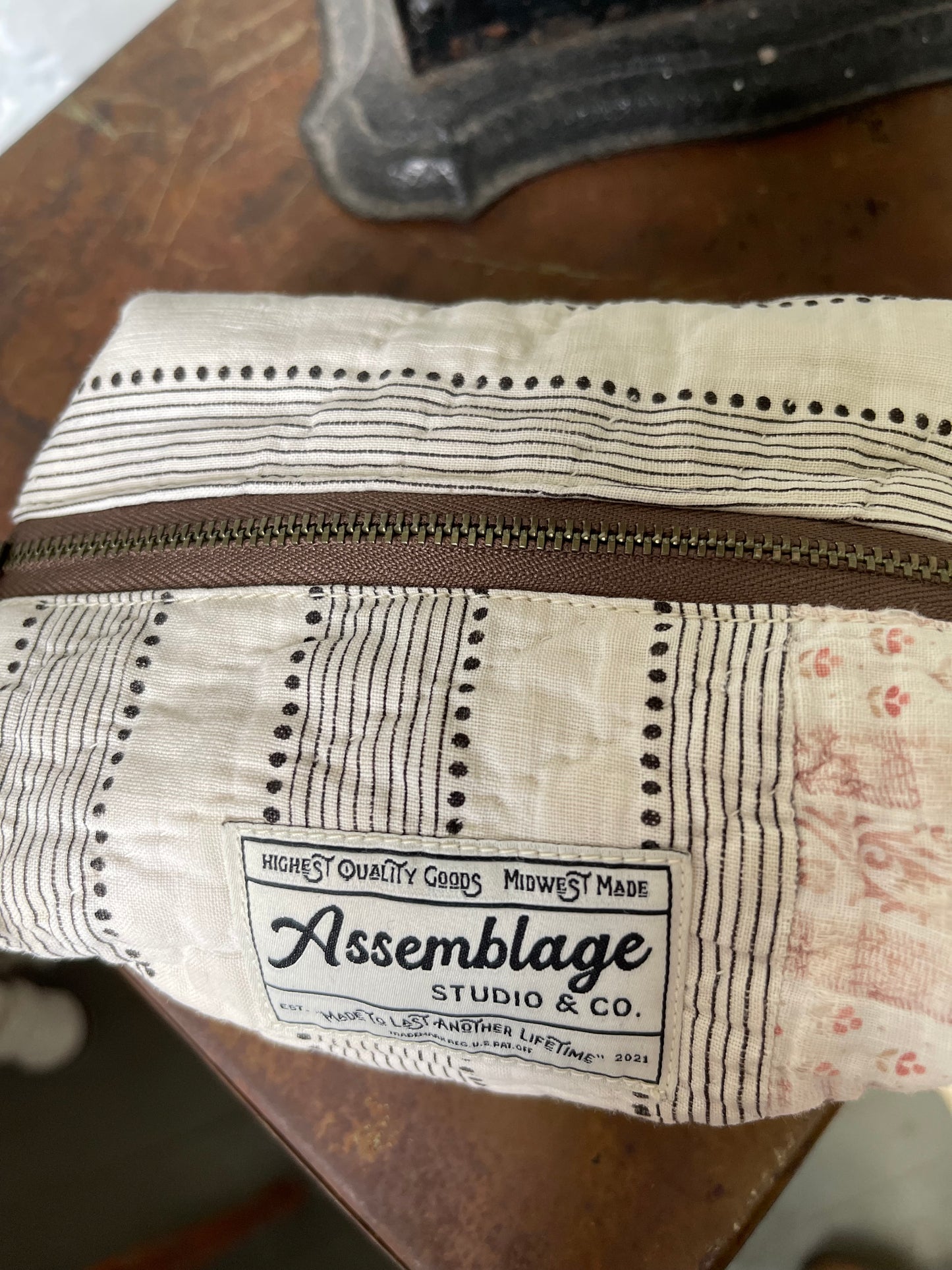 Antique Quilt Mini Dopp Kit