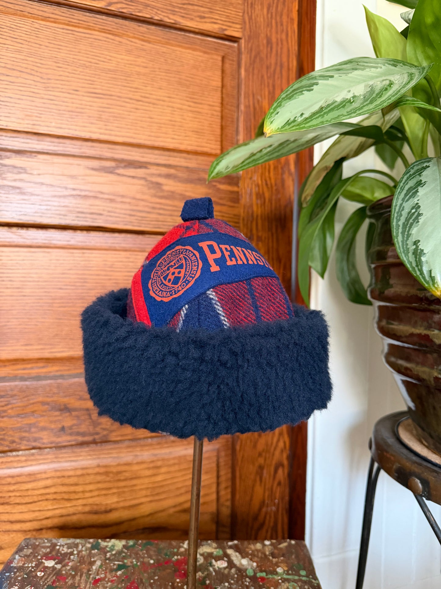 Pennant Plaid Beanie [S/M]