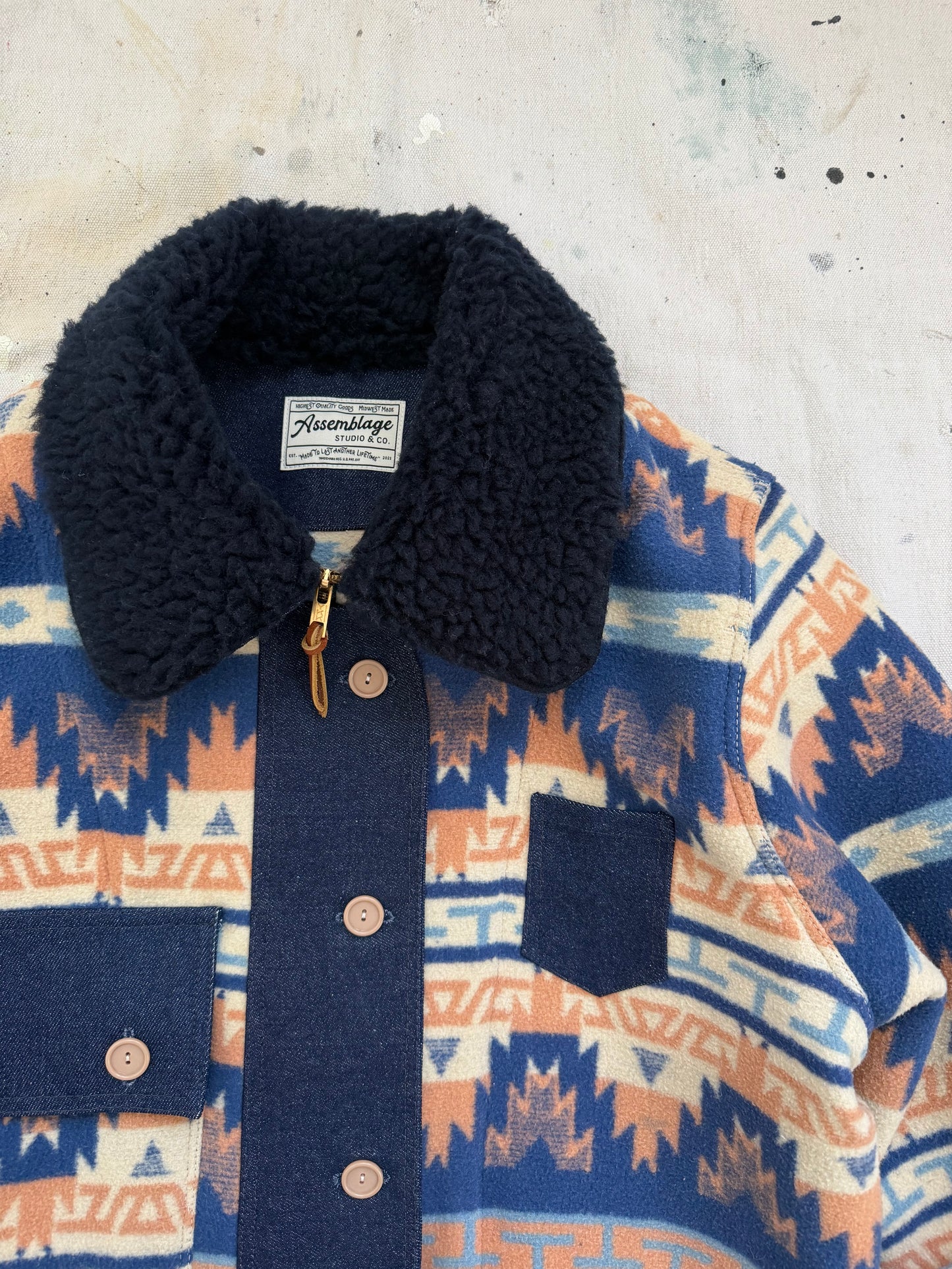 Camp Blanket & Denim Jacket [S]