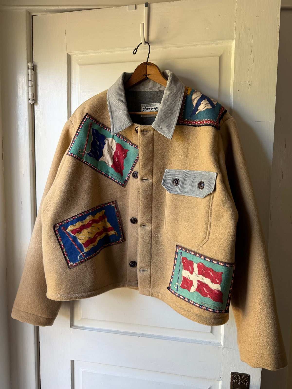 Tobacco Felt Wool Coat [L]