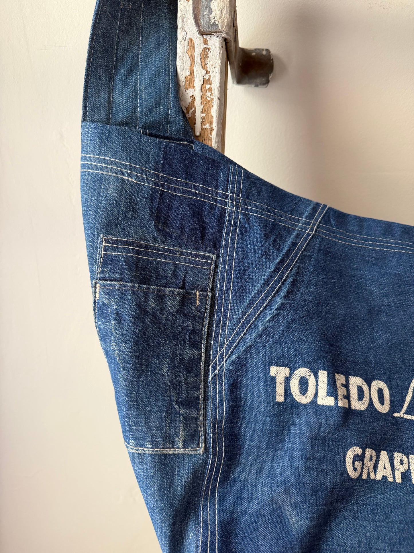 Toledo Denim Newspaper Bag