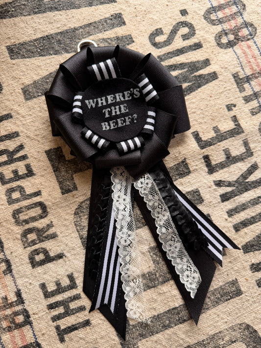 Where’s The Beef Rosette Ribbon