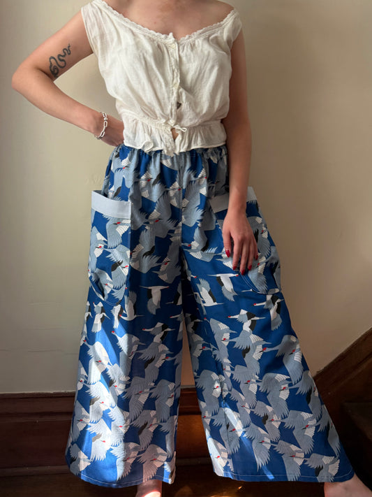 Crane Wide Leg Palazzo Pants [OS]