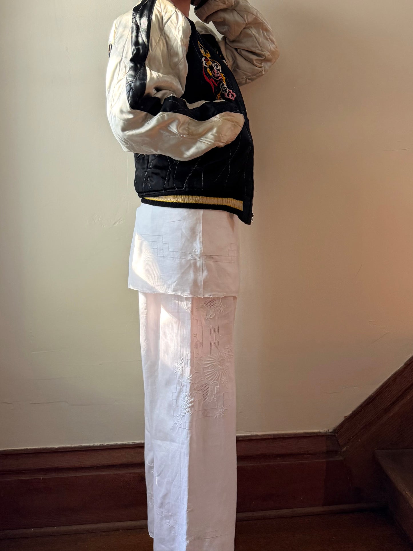 Heirloom Linen Bloomer Pants w/ Wrap Skirt [S/M]