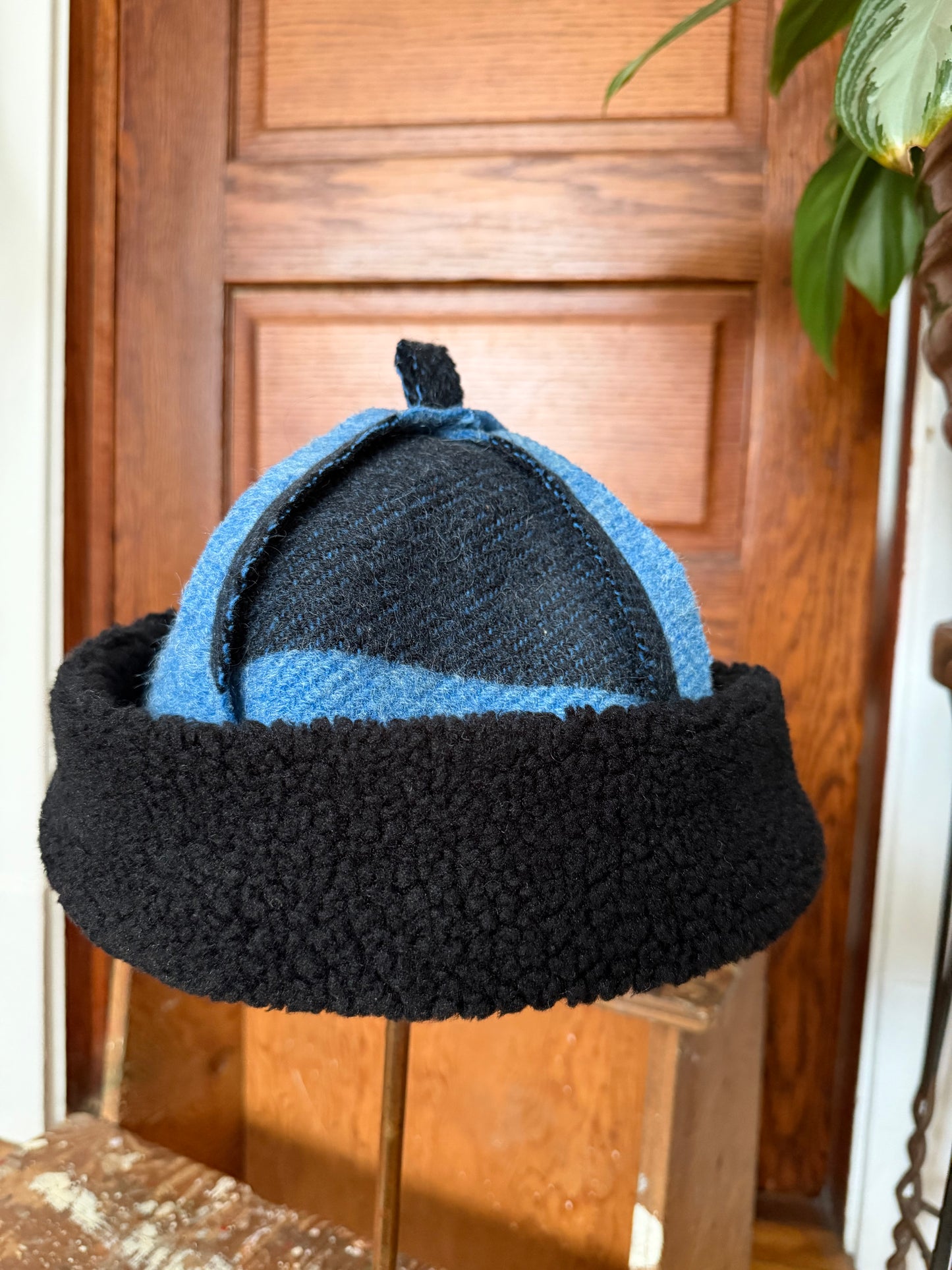 Blue Seam Wool Beanie [L/XL]