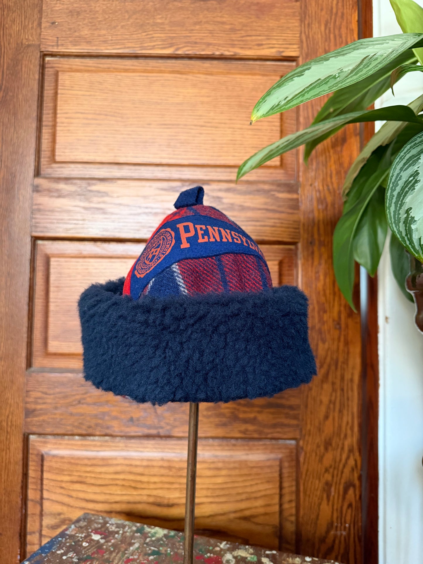 Pennant Plaid Beanie [S/M]