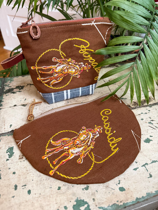 Hopalong Cassidy Zipper Pouches