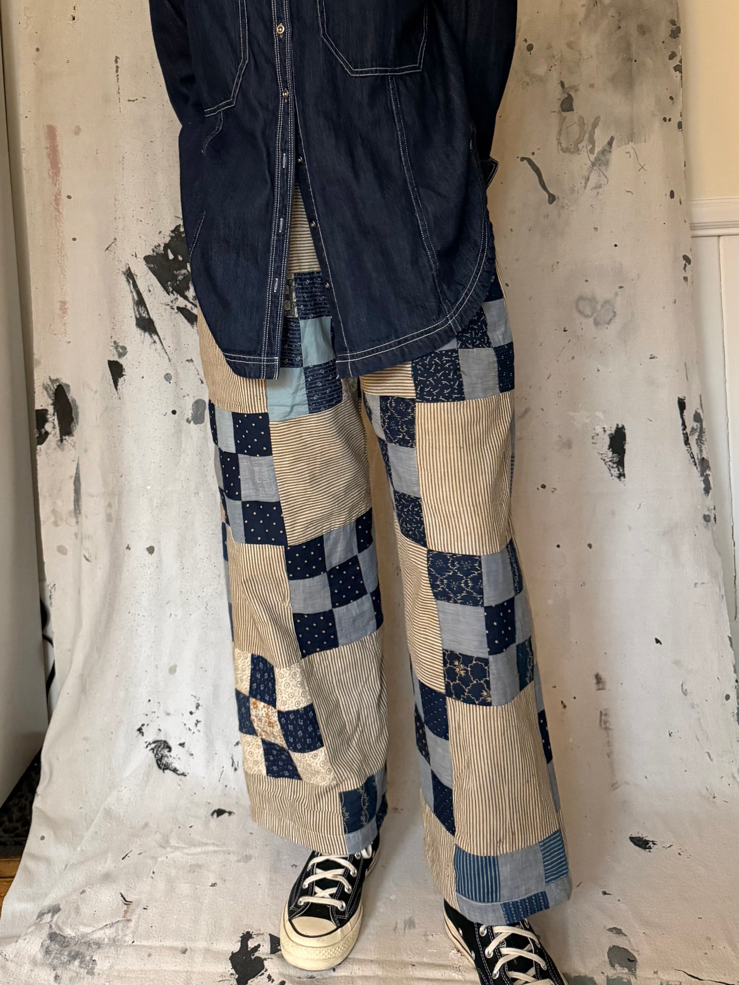 Calico Quilt Topper Pants [M]