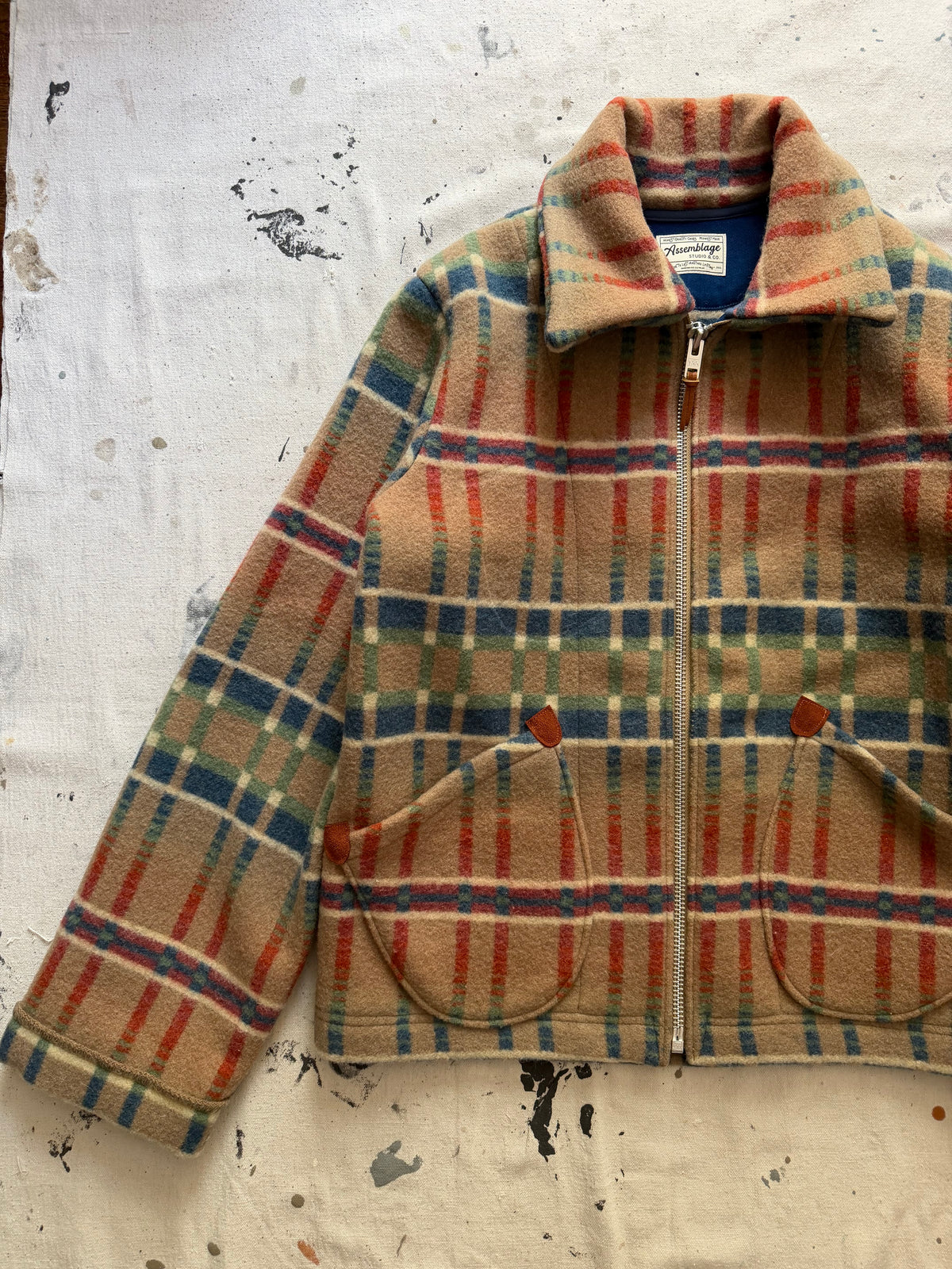 Multi Color Wool Coat [XL]