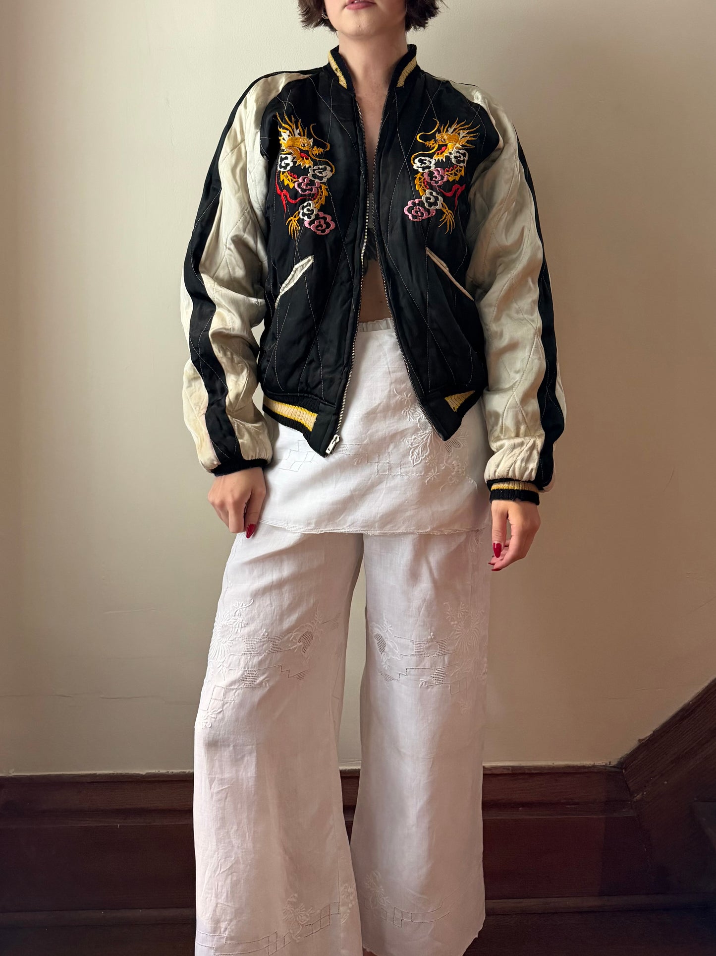 Heirloom Linen Bloomer Pants w/ Wrap Skirt [S/M]