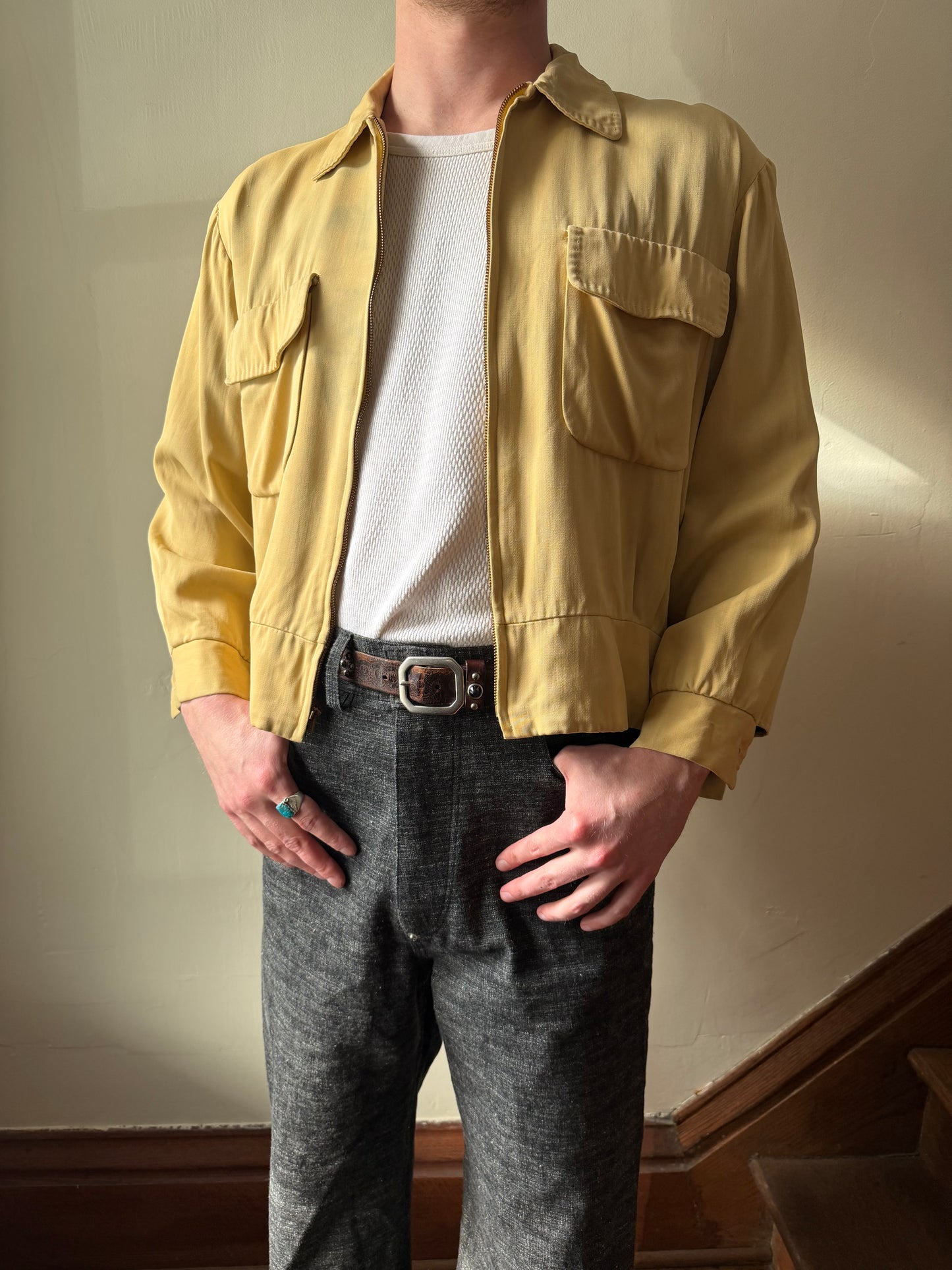 Slub Denim Buckleback Friskos [34x32]