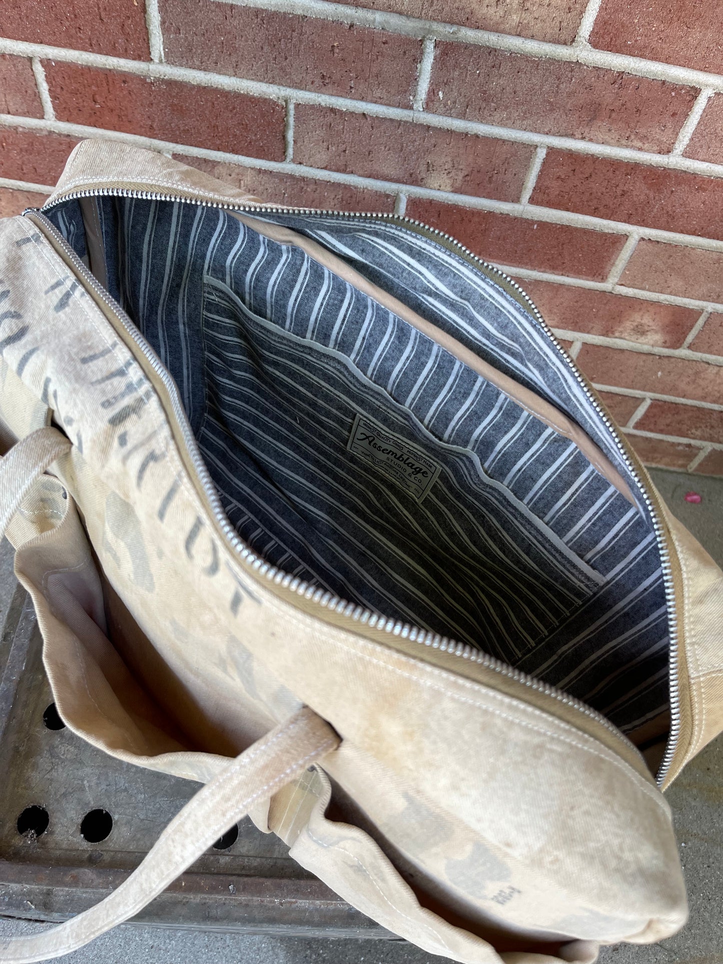 Stenciled Kit Bag
