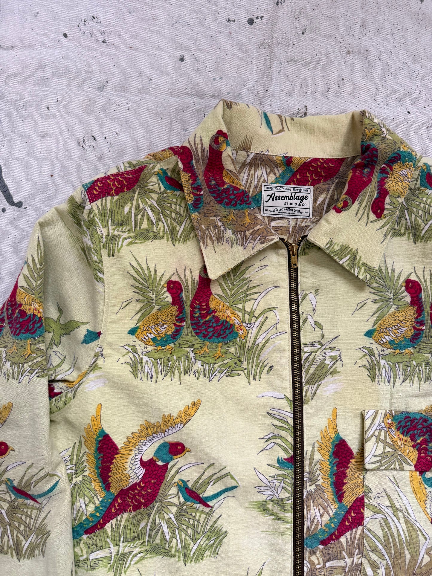 Quail & Heron Zip Up Jacket [M]