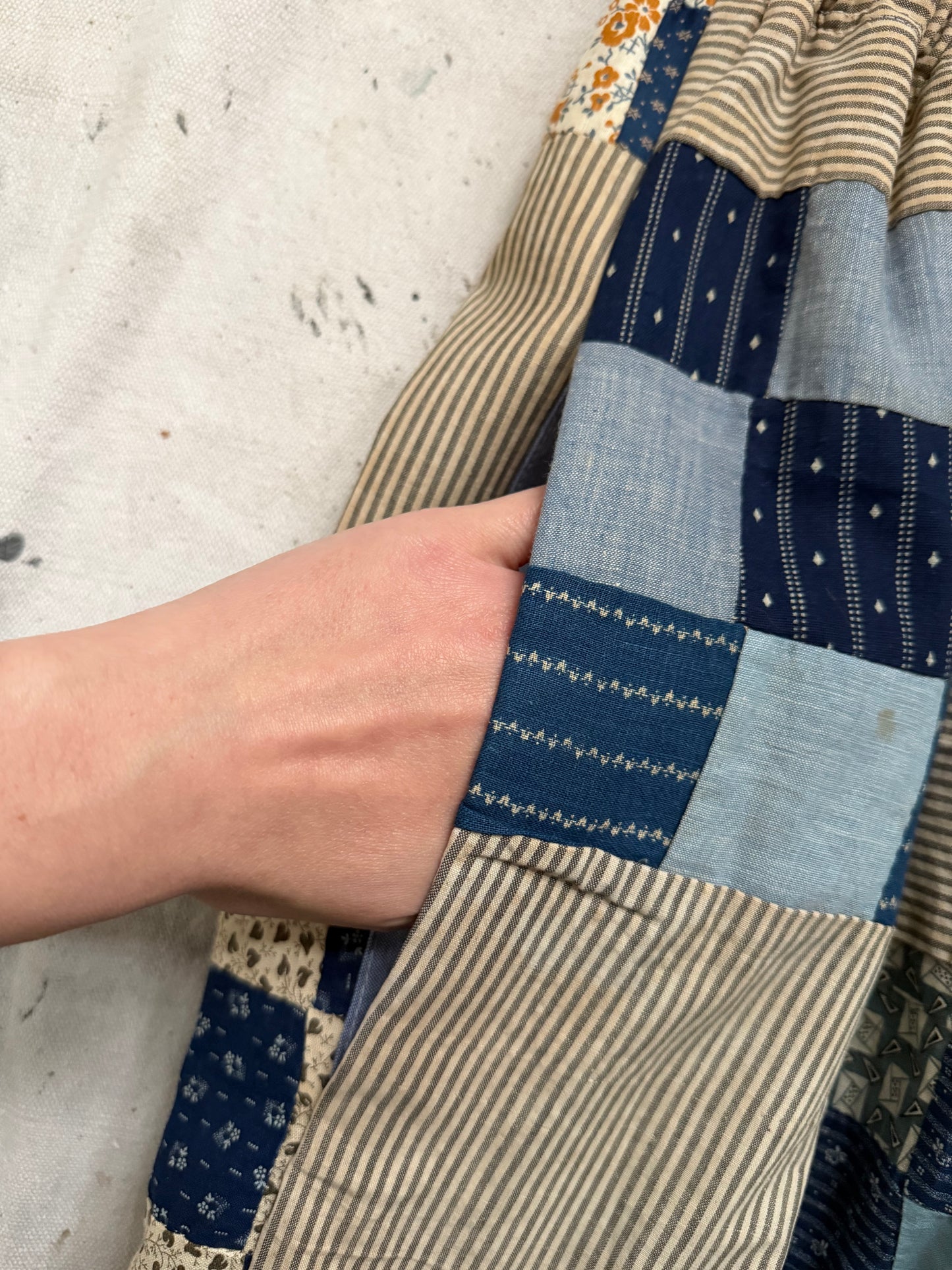 Calico Quilt Topper Pants [M]