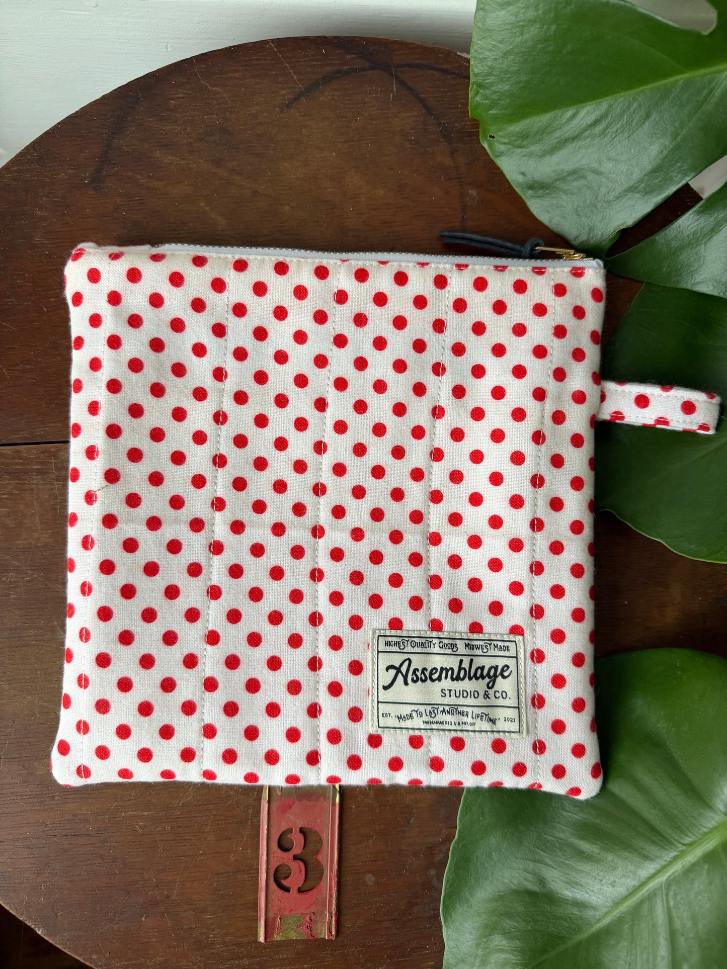 Quilted Snoopy Zipper Pouches