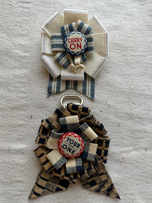 Carnival Pinback Prize Ribbons
