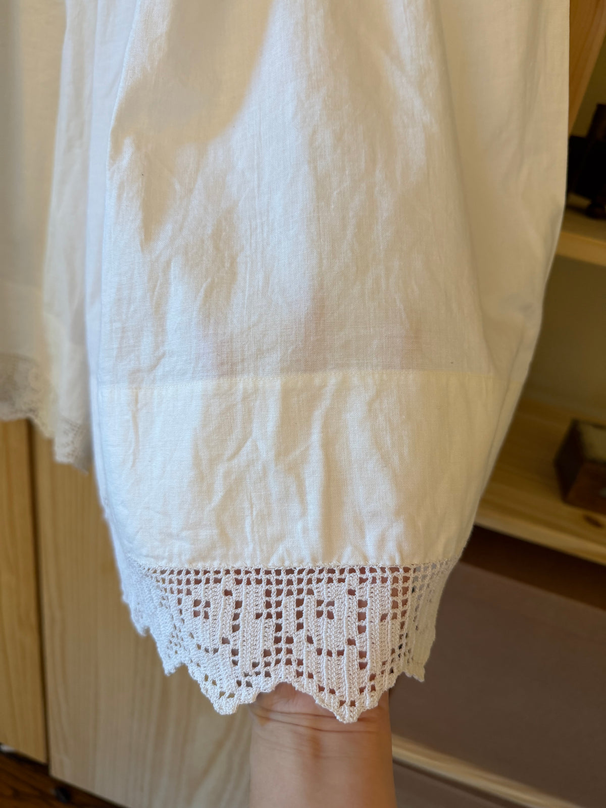 Pillowcase Bloomers with Floral Crochet Hem [OS]