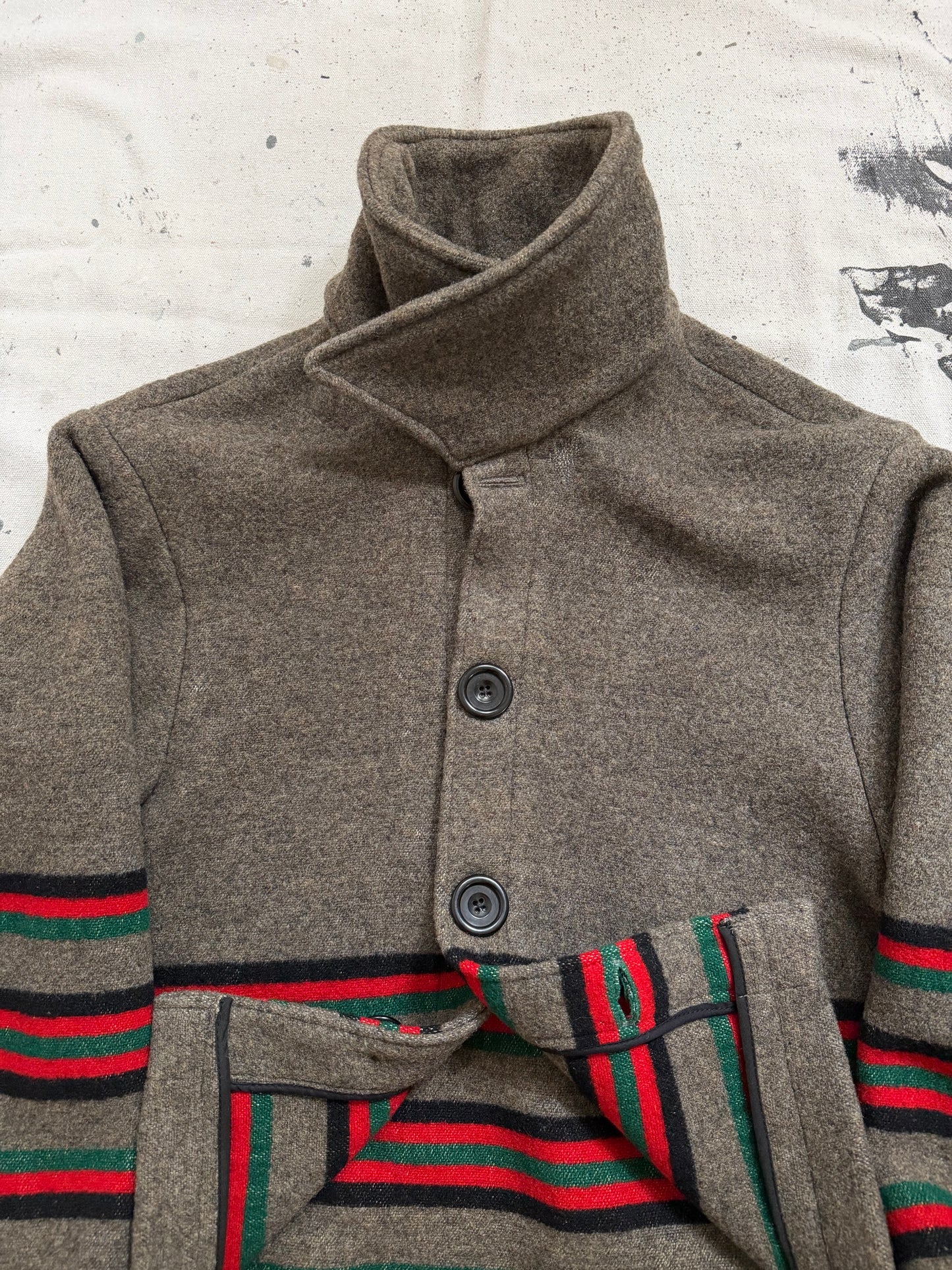 Striped Wool Jacket [S/M]
