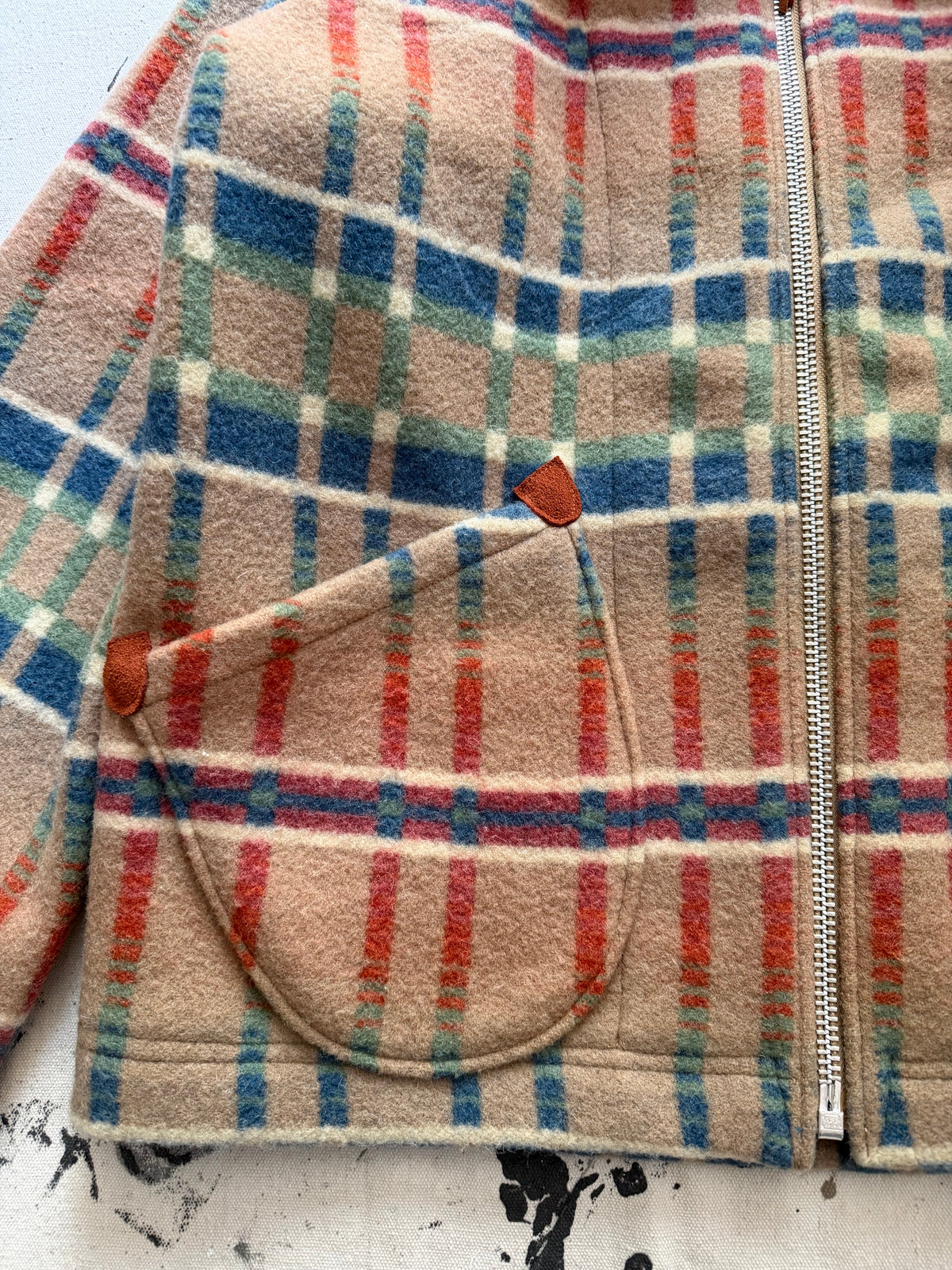 Multi Color Wool Coat [XL]