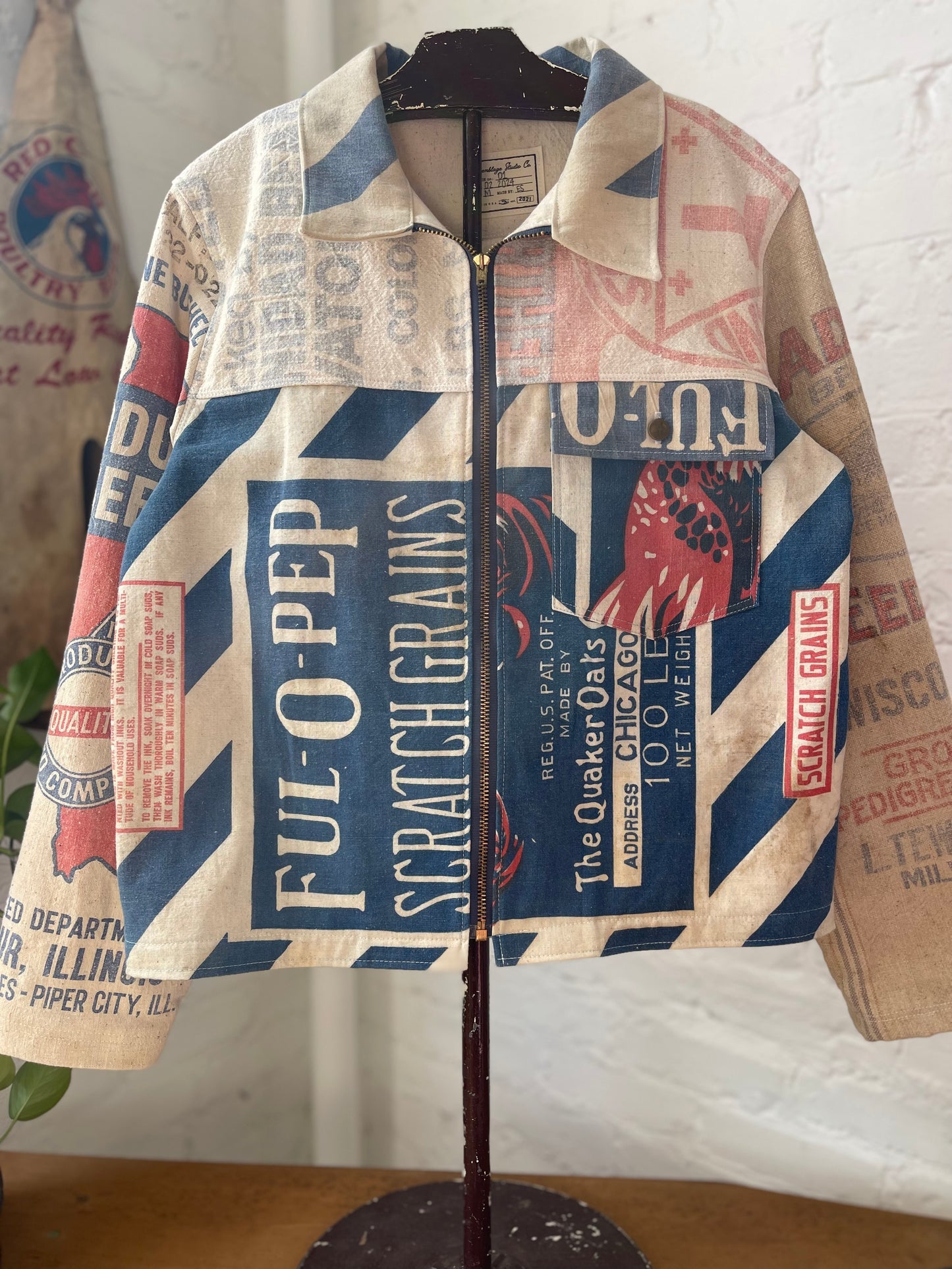 Striped Ful-O-Pep Work Jacket [M]