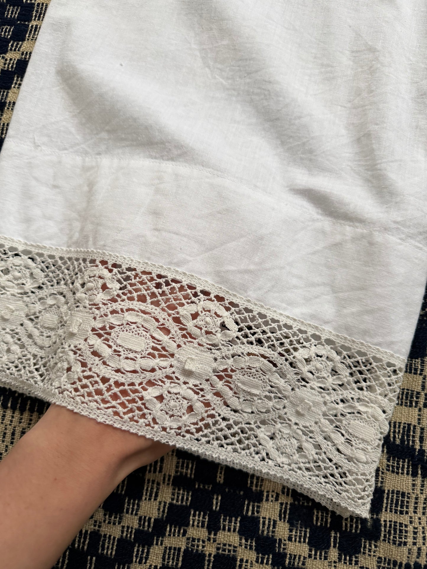 Crochet Hem Bloomer Pants [L]